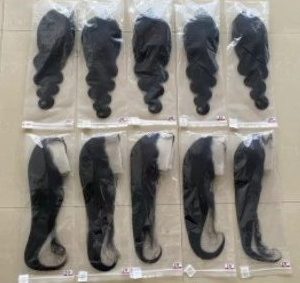Real human hair 180% destiny 20 inches body wave and straight
